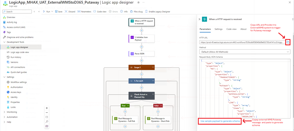 image-100 MH512 - Integrating External WMS with D365FO MHAX: Completing Putaway Transactions via Logic App HTTP Trigger