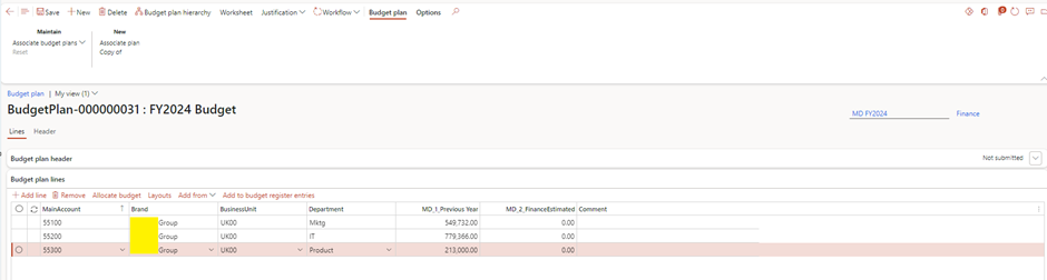 image-398 BG503 - Top-Down Budgeting in Dynamics 365 Finance: Real-World Scenarios from Planning to Control (Part-2: Budget Planning)