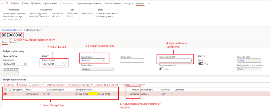 image-432 BG505 - Top-Down Budgeting in Dynamics 365 Finance: Real-World Scenarios from Planning to Control (Part-4: Budget Register Entry)