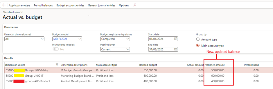 image-435 BG505 - Top-Down Budgeting in Dynamics 365 Finance: Real-World Scenarios from Planning to Control (Part-4: Budget Register Entry)