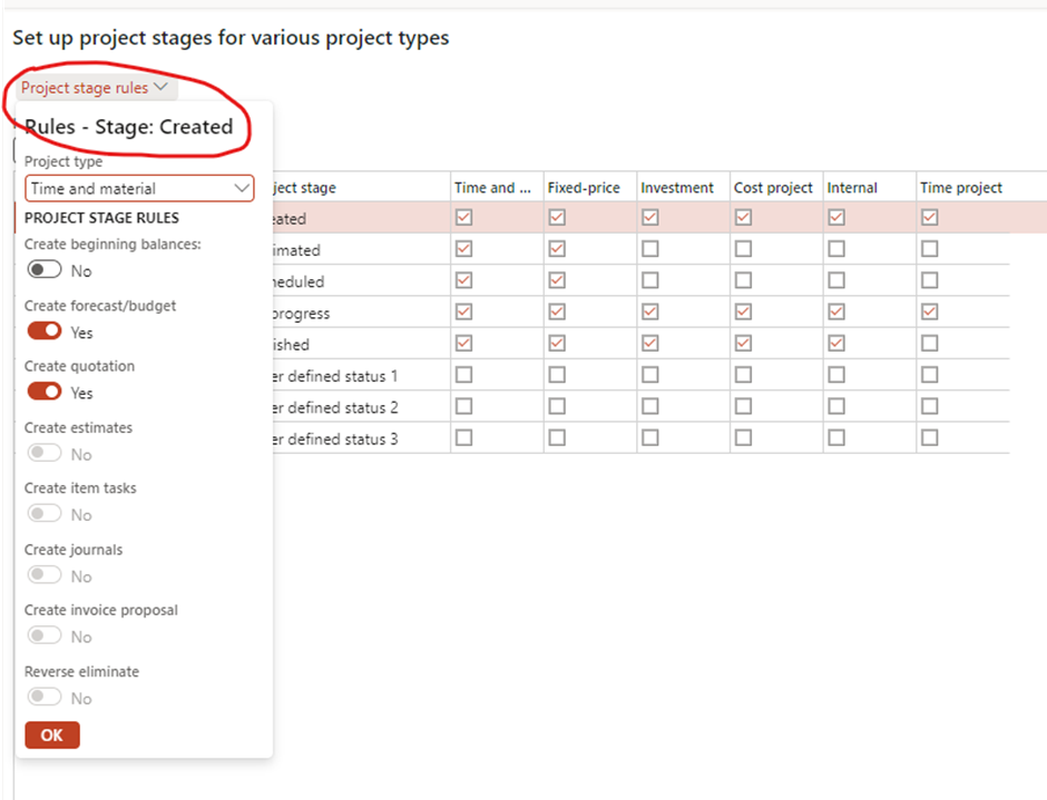 image-467 PM504 - Comprehensive Guide to Setting Up Project Stages and Rules in Dynamics 365 Finance