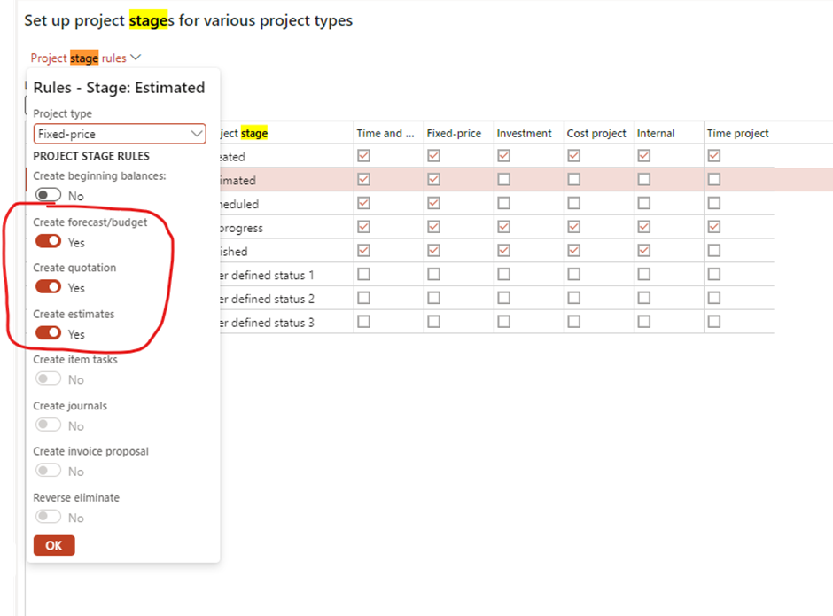 image-469 PM504 - Comprehensive Guide to Setting Up Project Stages and Rules in Dynamics 365 Finance
