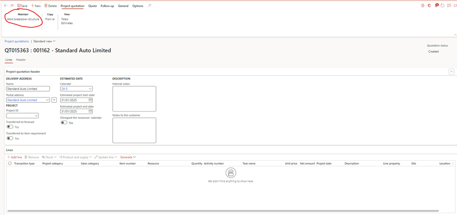 image-521 PM507 - How to Manage Time and Material (NO WIP) Projects in D365 Finance Project Management and Accounting