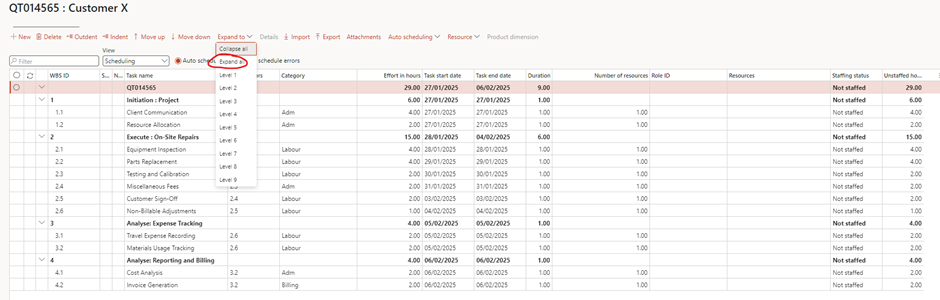 image-525 PM507 - How to Manage Time and Material (NO WIP) Projects in D365 Finance Project Management and Accounting