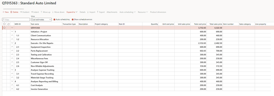 image-526 PM507 - How to Manage Time and Material (NO WIP) Projects in D365 Finance Project Management and Accounting