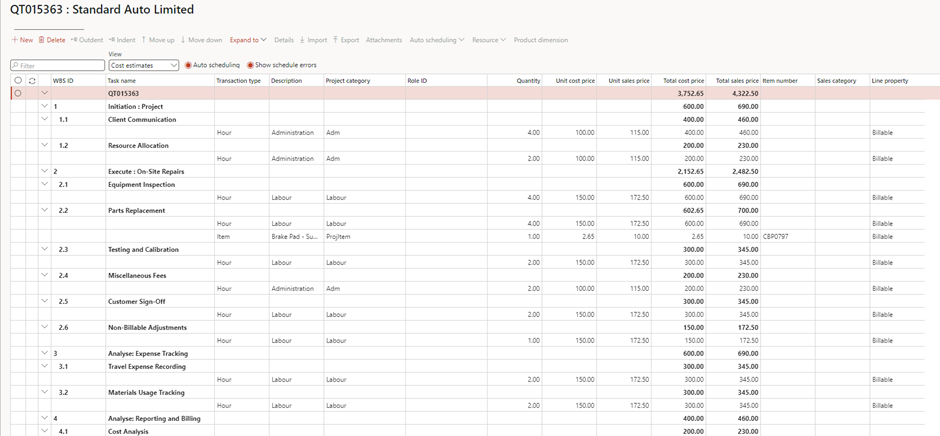 image-527 PM507 - How to Manage Time and Material (NO WIP) Projects in D365 Finance Project Management and Accounting