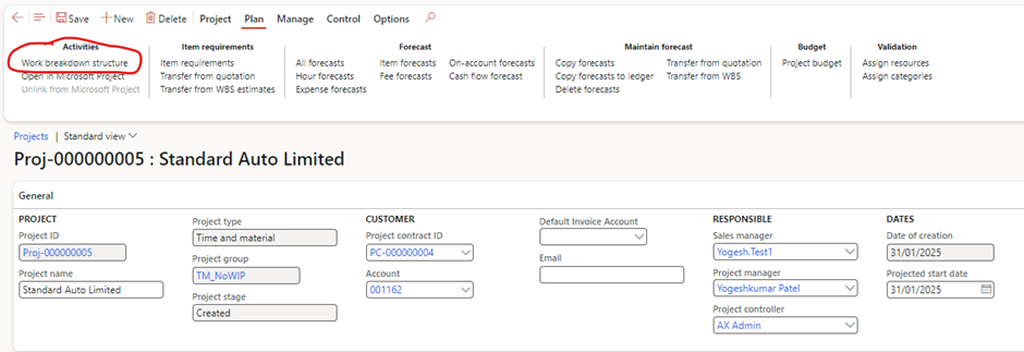 image-549 PM507 - How to Manage Time and Material (NO WIP) Projects in D365 Finance Project Management and Accounting