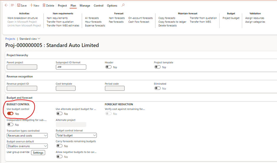 image-552 PM507 - How to Manage Time and Material (NO WIP) Projects in D365 Finance Project Management and Accounting