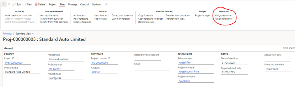 image-558 PM507 - How to Manage Time and Material (NO WIP) Projects in D365 Finance Project Management and Accounting