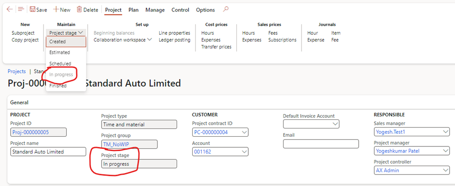 image-565 PM507 - How to Manage Time and Material (NO WIP) Projects in D365 Finance Project Management and Accounting