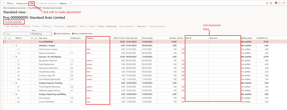 image-566 PM507 - How to Manage Time and Material (NO WIP) Projects in D365 Finance Project Management and Accounting