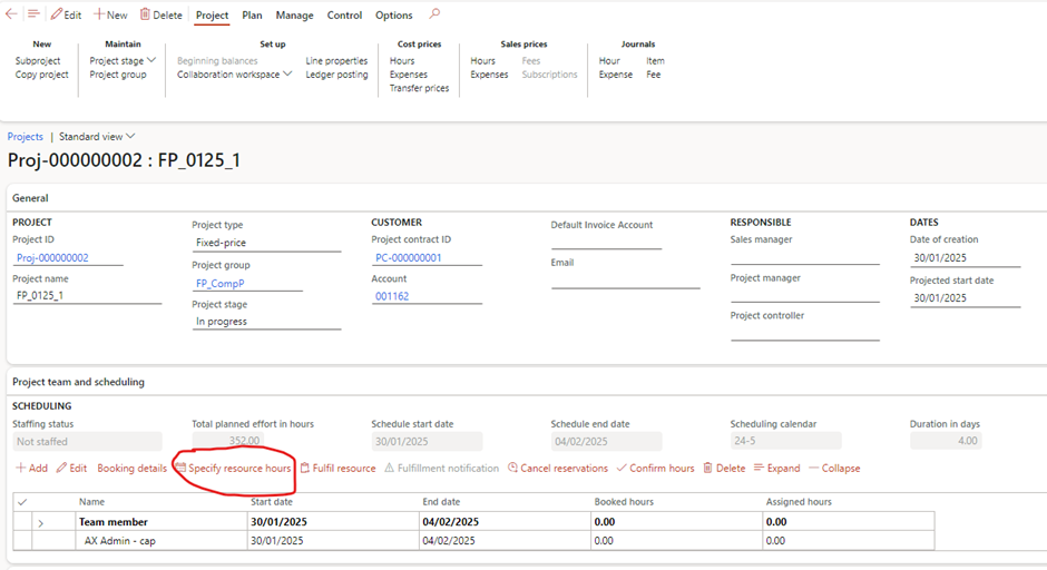 image-568 PM507 - How to Manage Time and Material (NO WIP) Projects in D365 Finance Project Management and Accounting