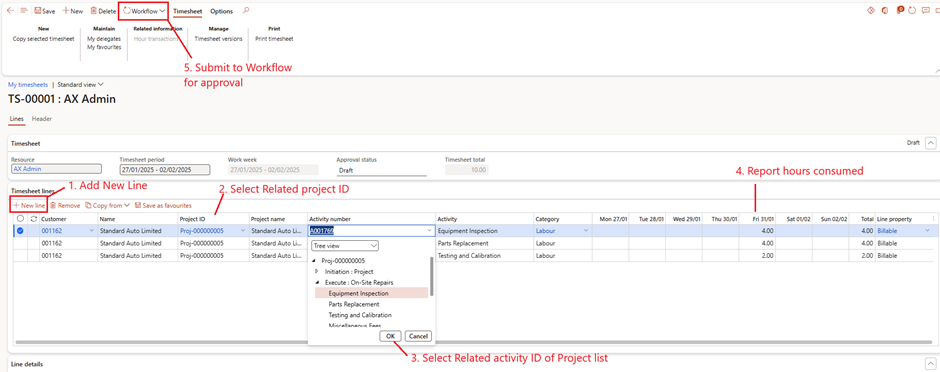 image-580 PM507 - How to Manage Time and Material (NO WIP) Projects in D365 Finance Project Management and Accounting