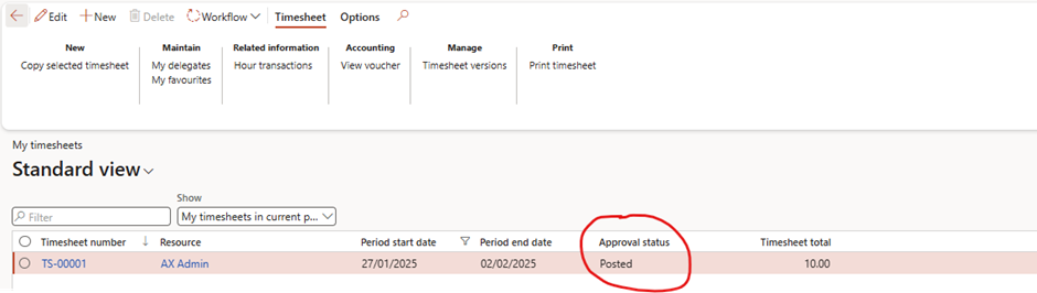 image-581 PM507 - How to Manage Time and Material (NO WIP) Projects in D365 Finance Project Management and Accounting