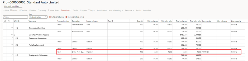 image-589 PM507 - How to Manage Time and Material (NO WIP) Projects in D365 Finance Project Management and Accounting