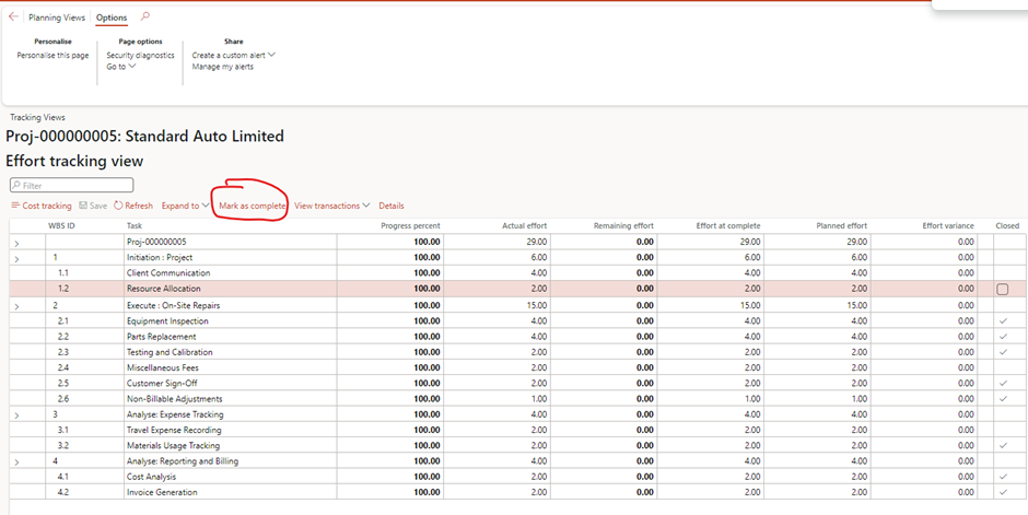 image-602 PM507 - How to Manage Time and Material (NO WIP) Projects in D365 Finance Project Management and Accounting