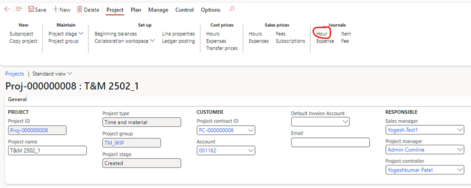 image-633 PM508 - How to Manage Time and Material (WIP) Projects in D365 Finance Project Management and Accounting