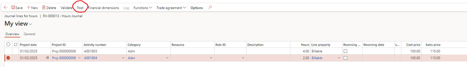 image-634 PM508 - How to Manage Time and Material (WIP) Projects in D365 Finance Project Management and Accounting