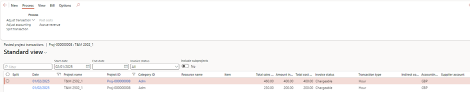 image-635 PM508 - How to Manage Time and Material (WIP) Projects in D365 Finance Project Management and Accounting