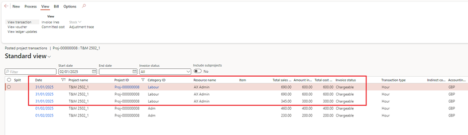 image-638 PM508 - How to Manage Time and Material (WIP) Projects in D365 Finance Project Management and Accounting