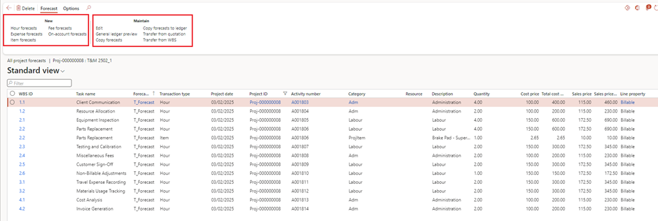 image-643 PM508 - How to Manage Time and Material (WIP) Projects in D365 Finance Project Management and Accounting