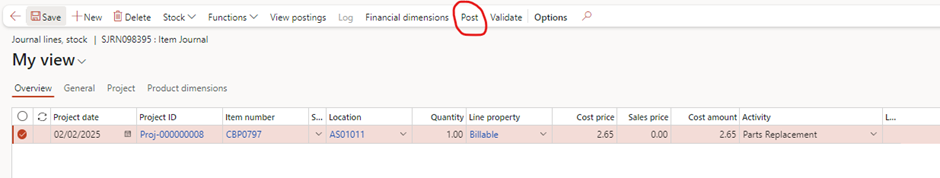 image-644 PM508 - How to Manage Time and Material (WIP) Projects in D365 Finance Project Management and Accounting