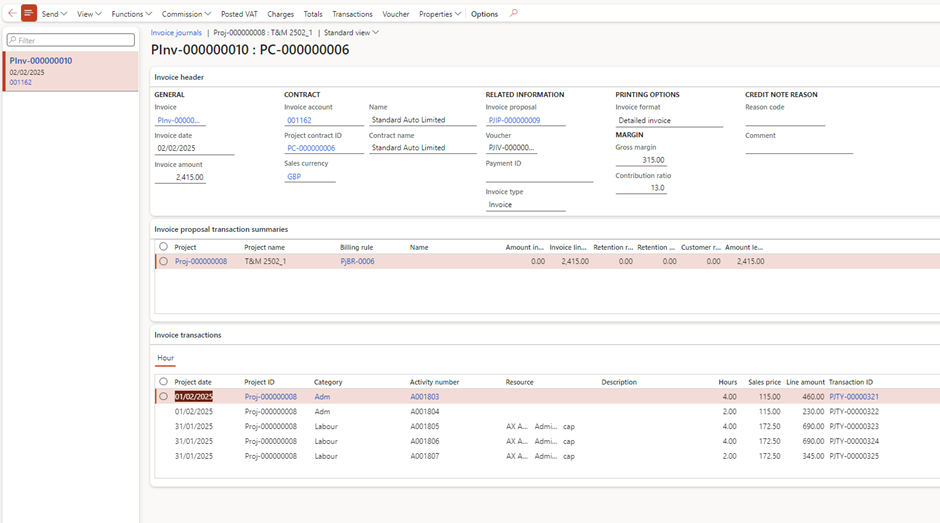 image-646 PM508 - How to Manage Time and Material (WIP) Projects in D365 Finance Project Management and Accounting