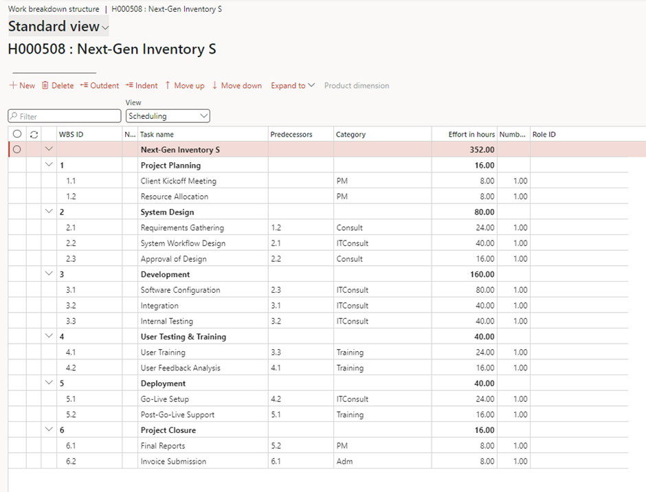 image-657 PM509 - Fixed Price Projects: Percentage Completed in Dynamics 365 Finance Project Management and Accounting