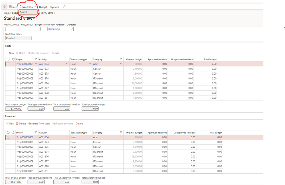 image-664 PM509 - Fixed Price Projects: Percentage Completed in Dynamics 365 Finance Project Management and Accounting