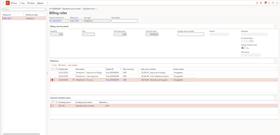 image-672 PM509 - Fixed Price Projects: Percentage Completed in Dynamics 365 Finance Project Management and Accounting