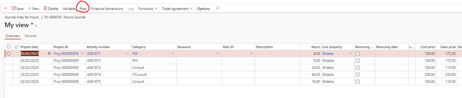 image-677 PM509 - Fixed Price Projects: Percentage Completed in Dynamics 365 Finance Project Management and Accounting