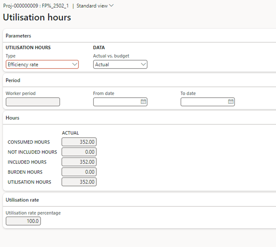 image-699 PM509 - Fixed Price Projects: Percentage Completed in Dynamics 365 Finance Project Management and Accounting