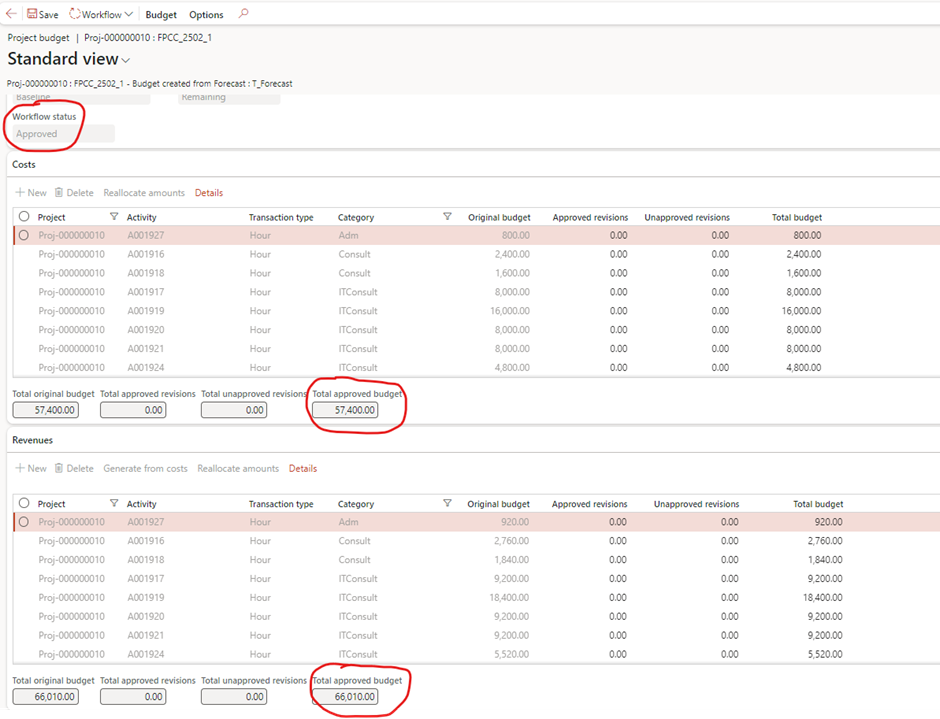 image-709 PM510 - Fixed Price Projects: Completed Contract Revenue Recognition in Dynamics 365 Finance