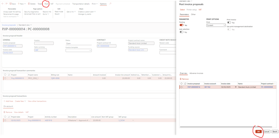 image-729 PM510 - Fixed Price Projects: Completed Contract Revenue Recognition in Dynamics 365 Finance