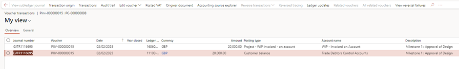 image-731 PM510 - Fixed Price Projects: Completed Contract Revenue Recognition in Dynamics 365 Finance