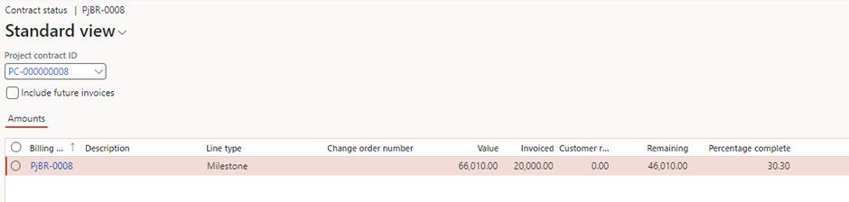 image-736 PM510 - Fixed Price Projects: Completed Contract Revenue Recognition in Dynamics 365 Finance