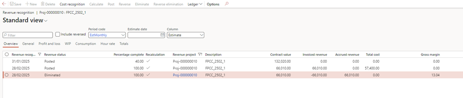 image-739 PM510 - Fixed Price Projects: Completed Contract Revenue Recognition in Dynamics 365 Finance