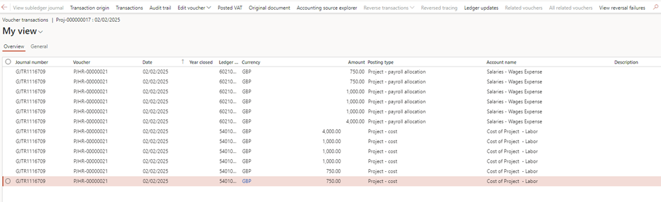 image-819 PM513 - Internal Projects: Managing Internal Training Projects in D365 Finance