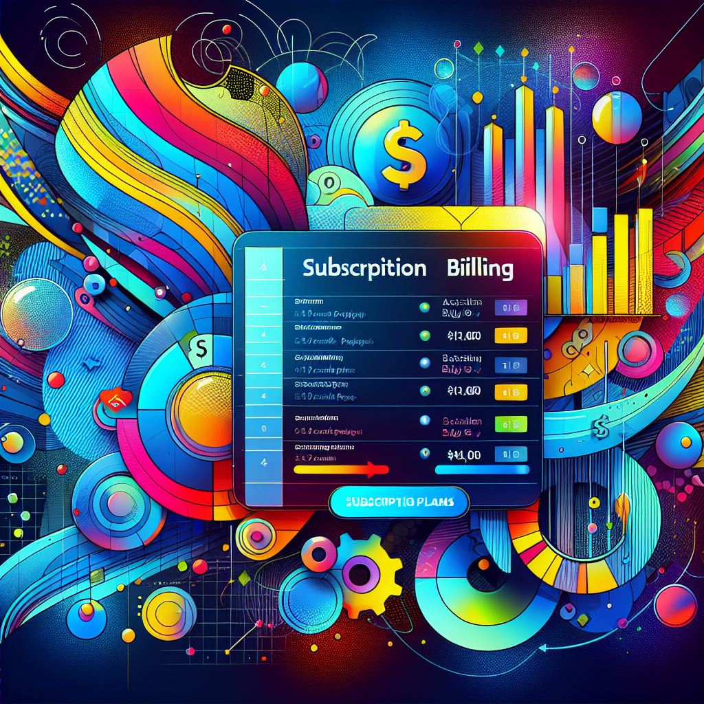 A-dynamic-and-colorful-illustration-of-subscription-billing-in-D365-featuring-a-modern-and-sleek-in Subscription Billing