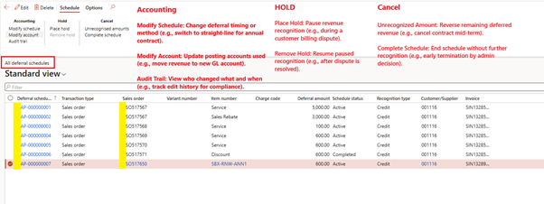 image-109 SB515 β Deferral Schedule Generation and Journal Entry Posting in D365 Subscription Billing