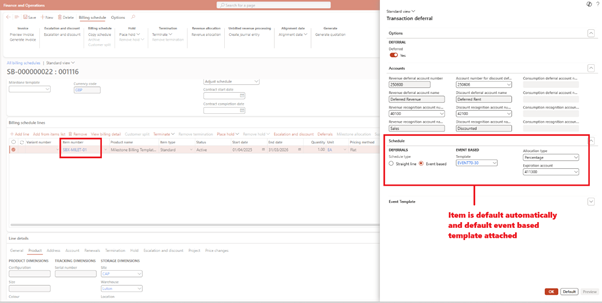 image-111 SB515 β Deferral Schedule Generation and Journal Entry Posting in D365 Subscription Billing
