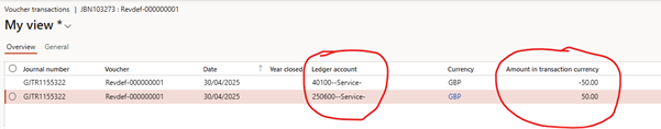 image-113 SB515 β Deferral Schedule Generation and Journal Entry Posting in D365 Subscription Billing
