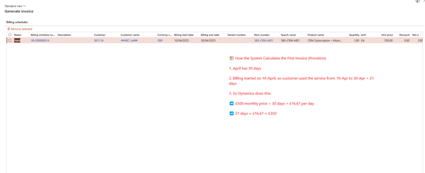 image-38 SB506 – Setting Up Recurring Contract Billing for a SaaS CRM Model in D365 Finance