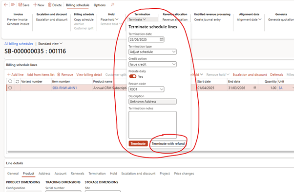 image-15 SB521 โ Advanced Deferral Adjustments and Corrections in D365 Subscription Billing
