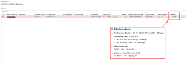 image-16 SB521 โ Advanced Deferral Adjustments and Corrections in D365 Subscription Billing