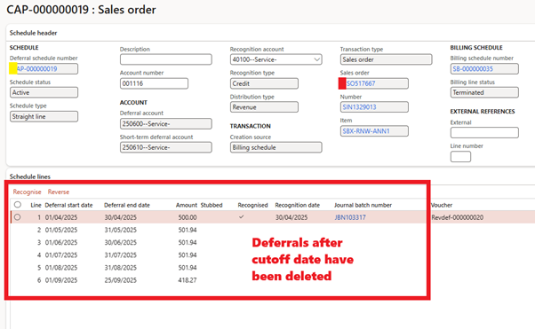 image-17 SB521 โ Advanced Deferral Adjustments and Corrections in D365 Subscription Billing